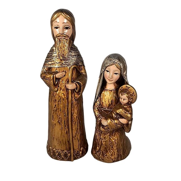 Schmid Bros Mary Joseph Baby Jesus Nativity Resin Christmas...